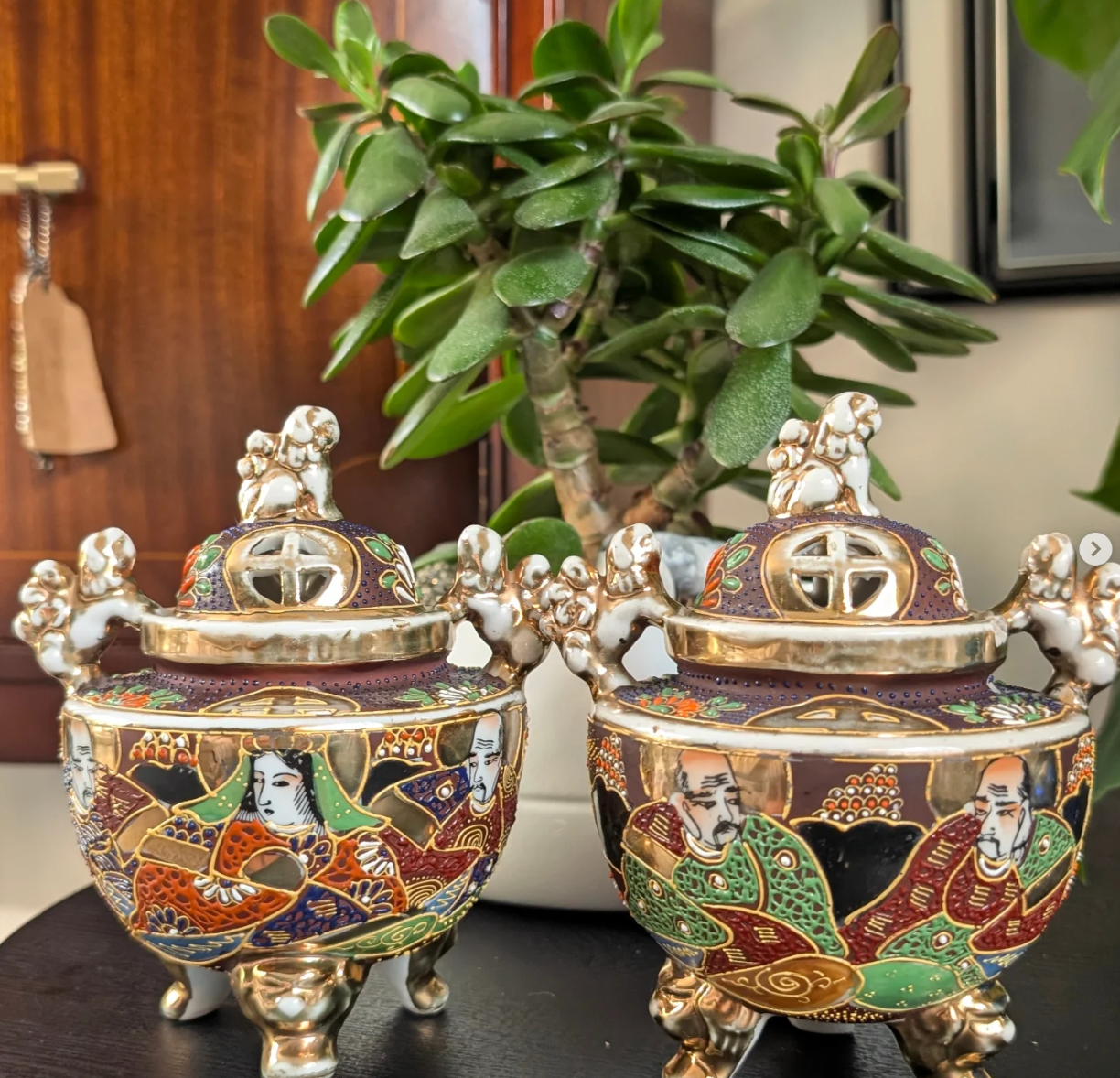 1930's Japanese Satsuma Incense Burners