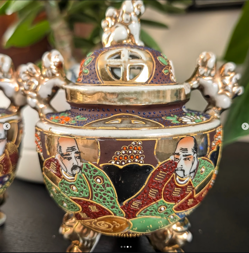 1930's Japanese Satsuma Incense Burners