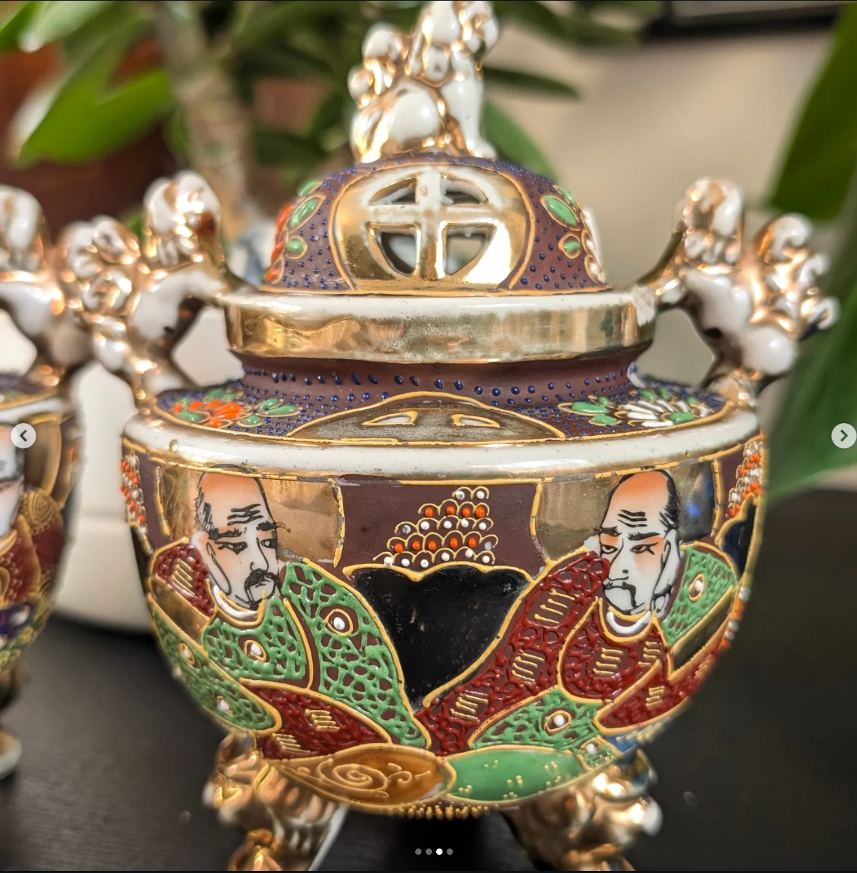 1930's Japanese Satsuma Incense Burners