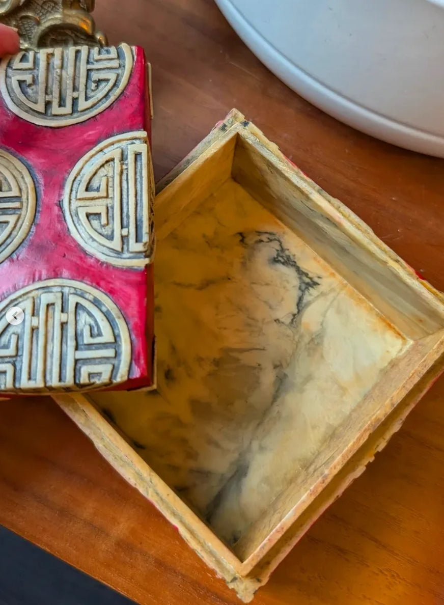 Chinese Soap Stone Trinket Box