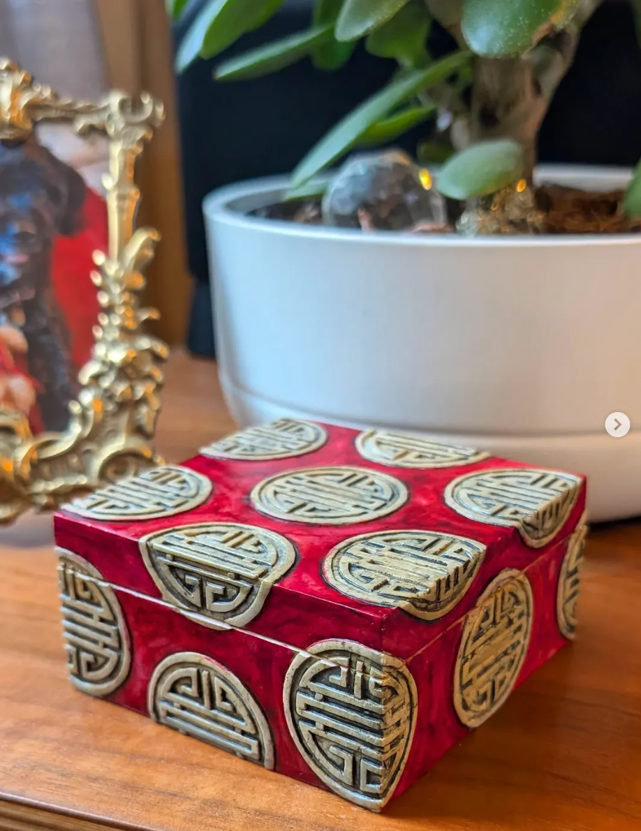 Chinese Soap Stone Trinket Box