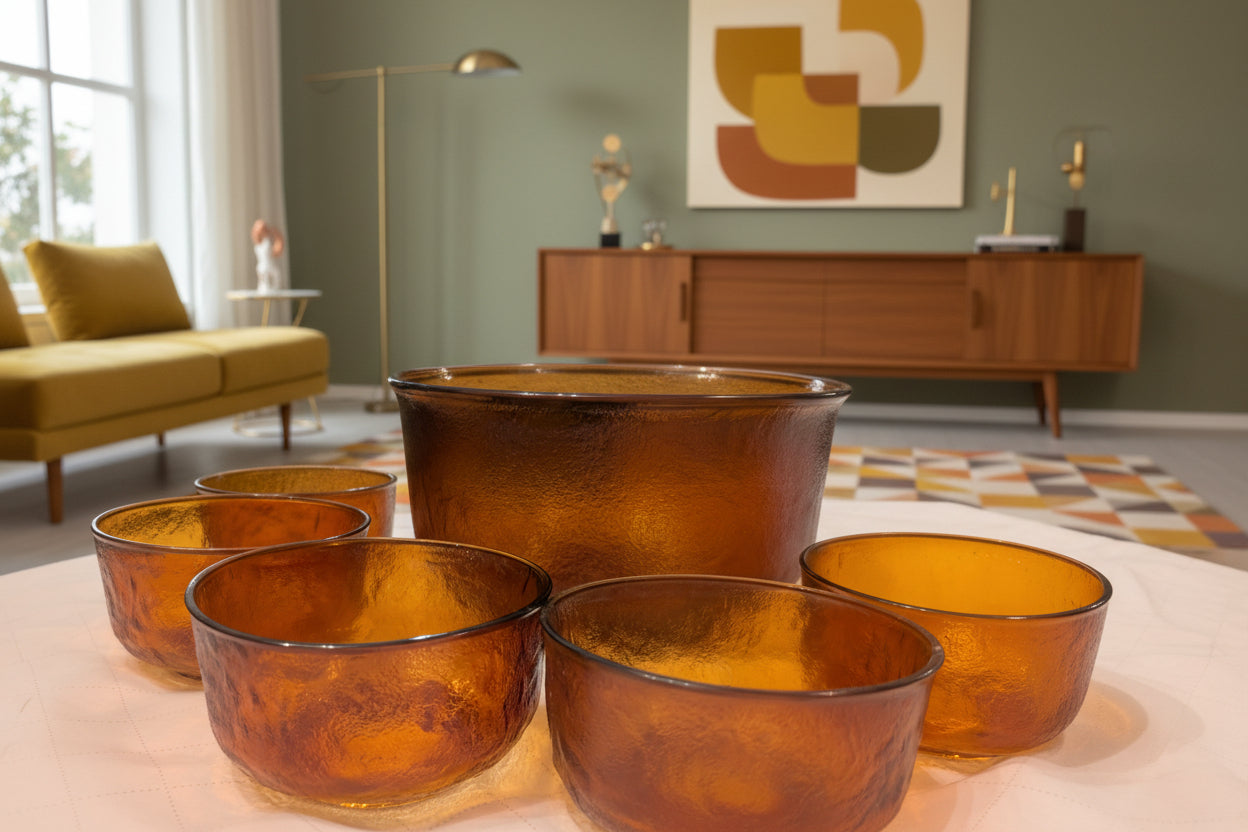 1970’s Arcoroc Sierra Tempered Glass Dessert Bowls