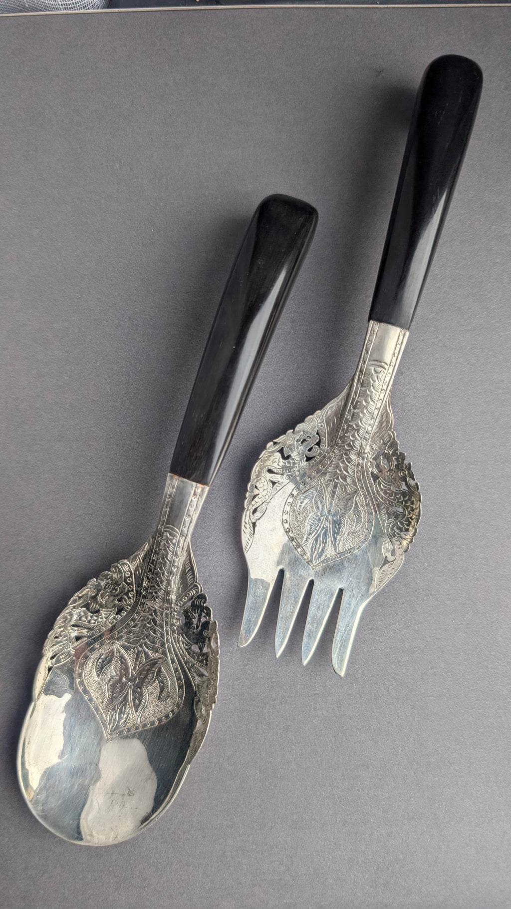 The Sultans Table 1940s | Kelantan, Malaysia | Silver and horn Serving Utensils