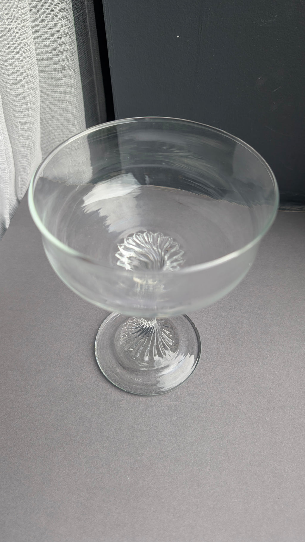 The Last Toast
Mid-Century | Dema | Pressed Glass Coup