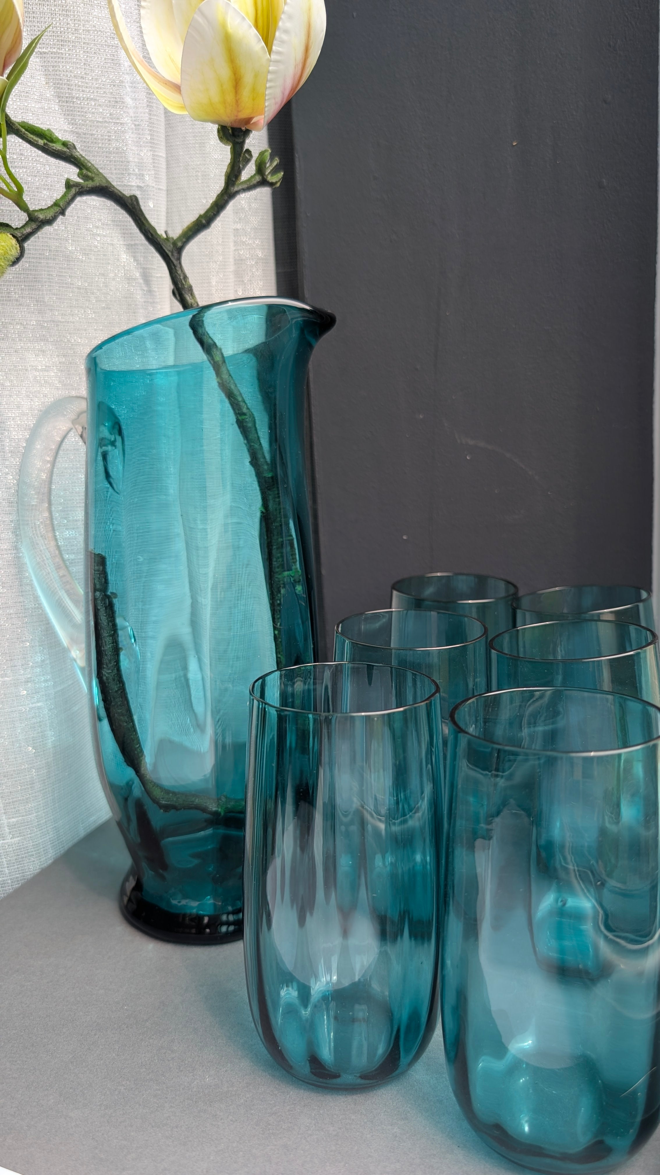 Teal Skies & Lemonade |Mid-Century | Glasses