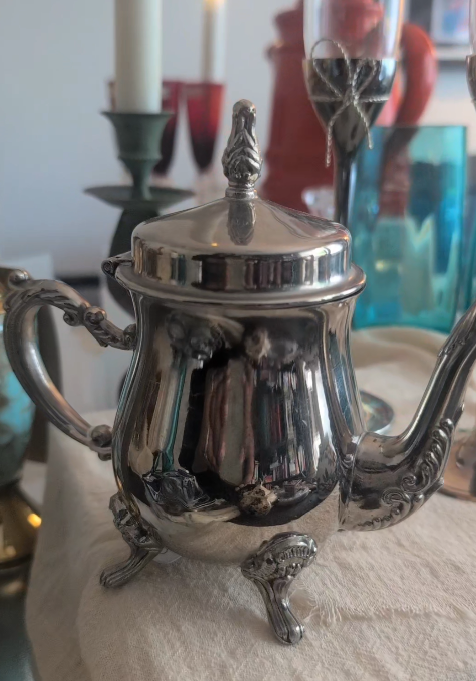 Silver Afternoons | Post-1940s | England | Silver plated Tea pot