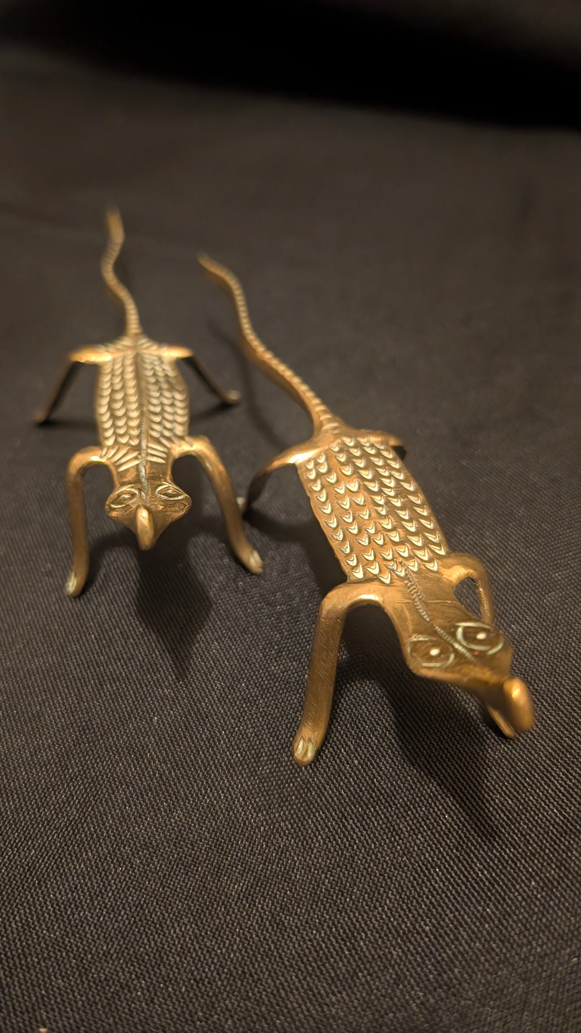 Brass Gecko Knife Rests