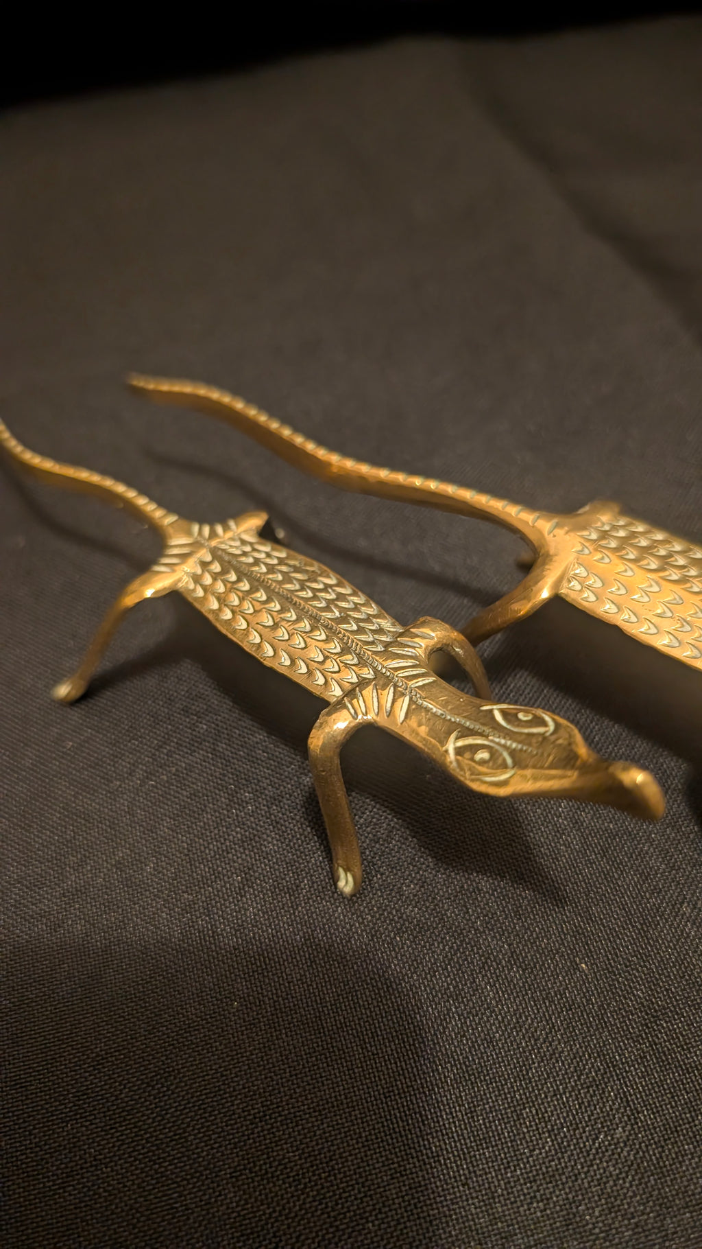 Brass Gecko Knife Rests